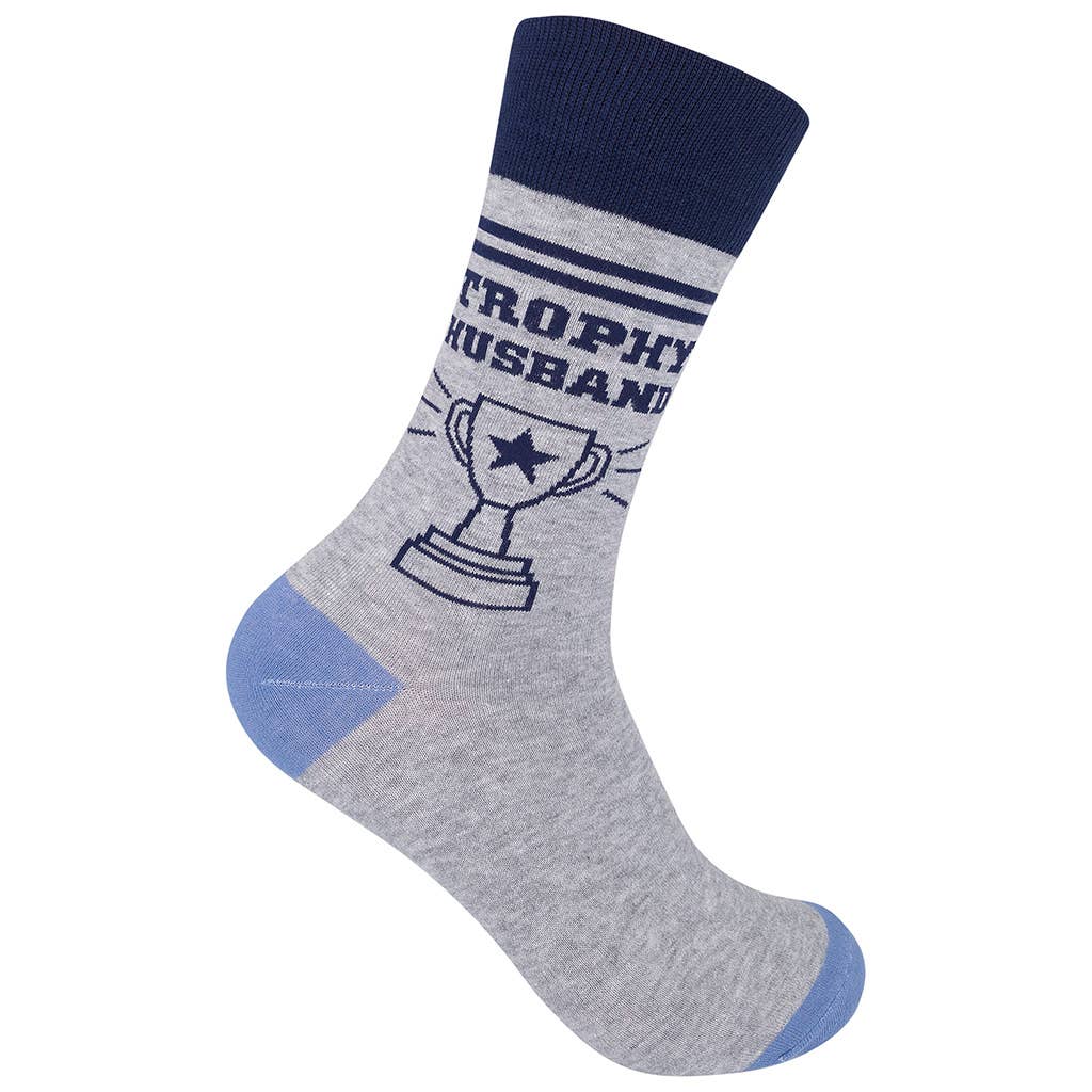 Trophy Husband Socks | Funny Sock | Men's Socks | Groom Gift - HER Home Design Boutique